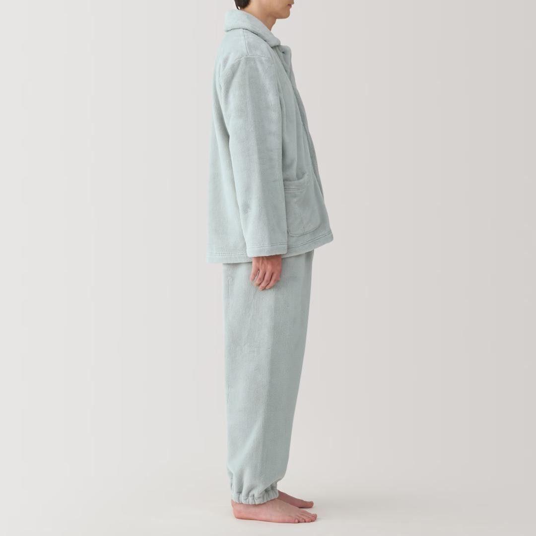 【新品】無印良品 紳士 静電気が起きにくい 着る毛布 パジャマ Mサイズ