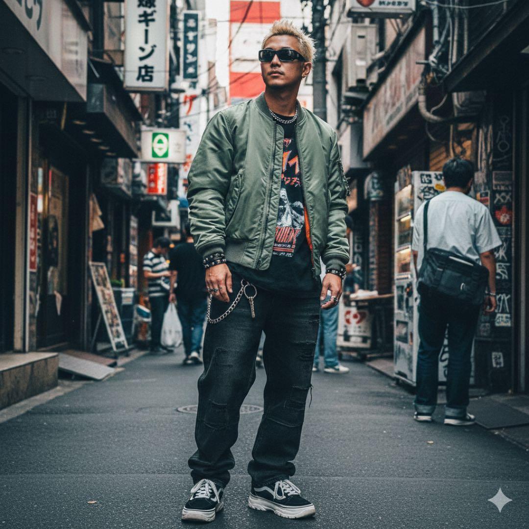 ✨美品✨ アビレックス MA-1 フライトジャケット 緑 Mサイズ　y2k 短丈