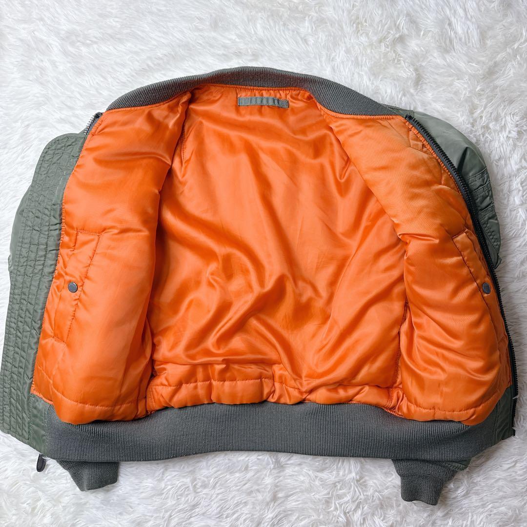 ✨美品✨ アビレックス MA-1 フライトジャケット 緑 Mサイズ　y2k 短丈