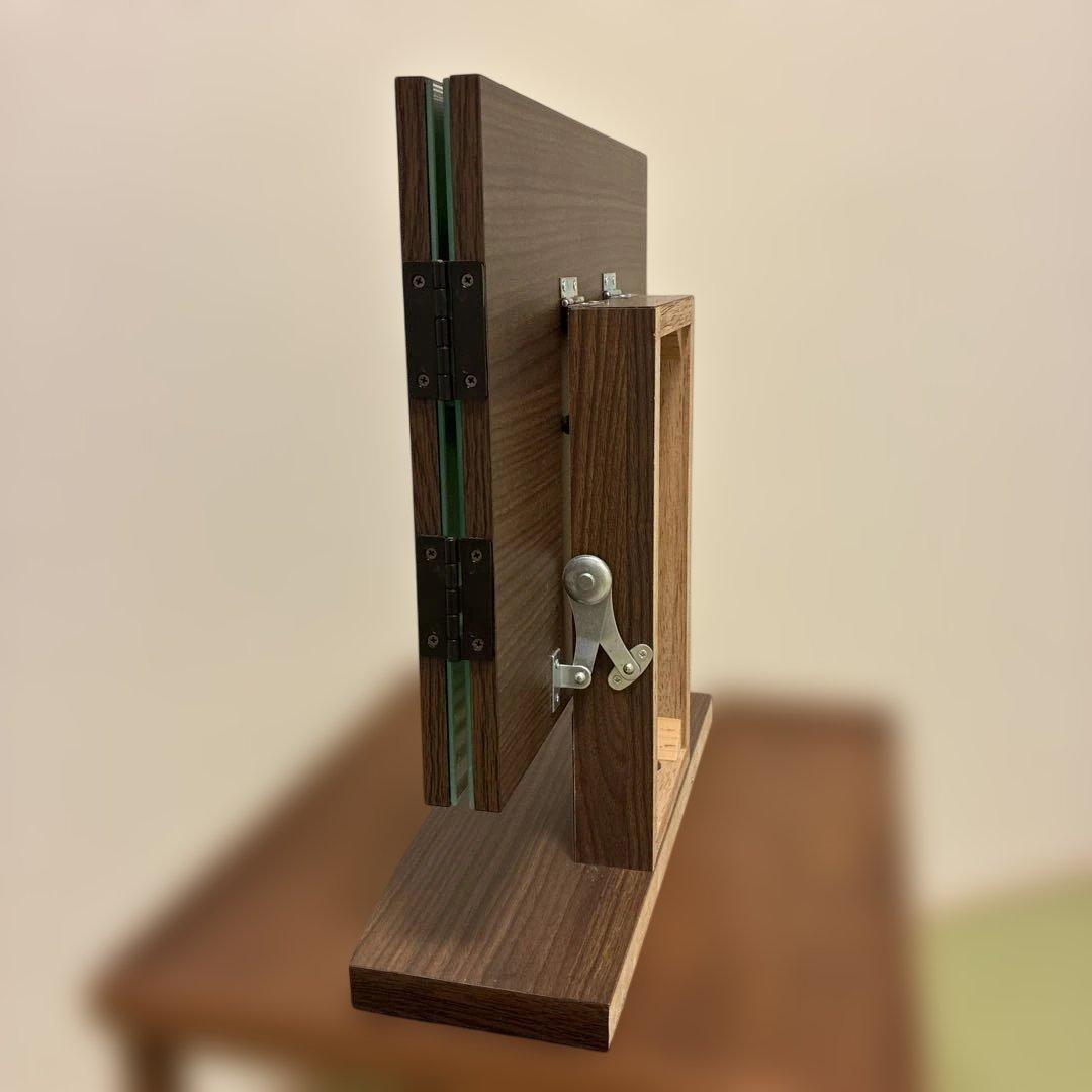 【値下げ】木製三面鏡 モダン　おしゃれ　送料込