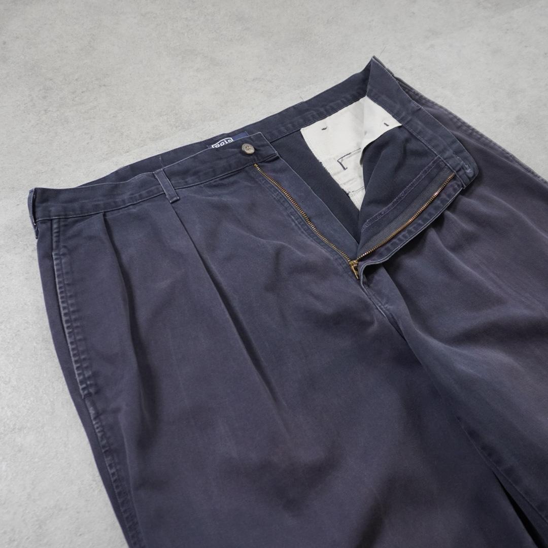 PoloRalphLauren90s初期タグUSA製ポロチノW38L30古着