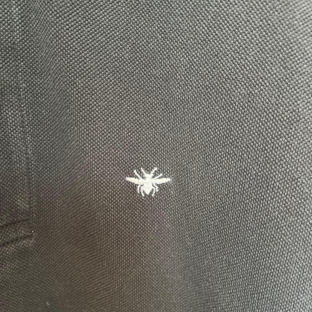DIOR homme ディオールオム bee 蜂 刺繍 ポロシャツ 黒M