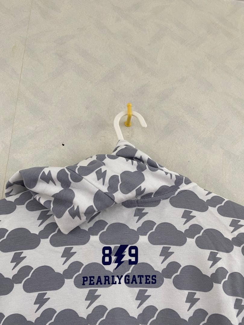 PEARLY GATES 七分袖 クラウドサンダープリント パーカー サイズ0