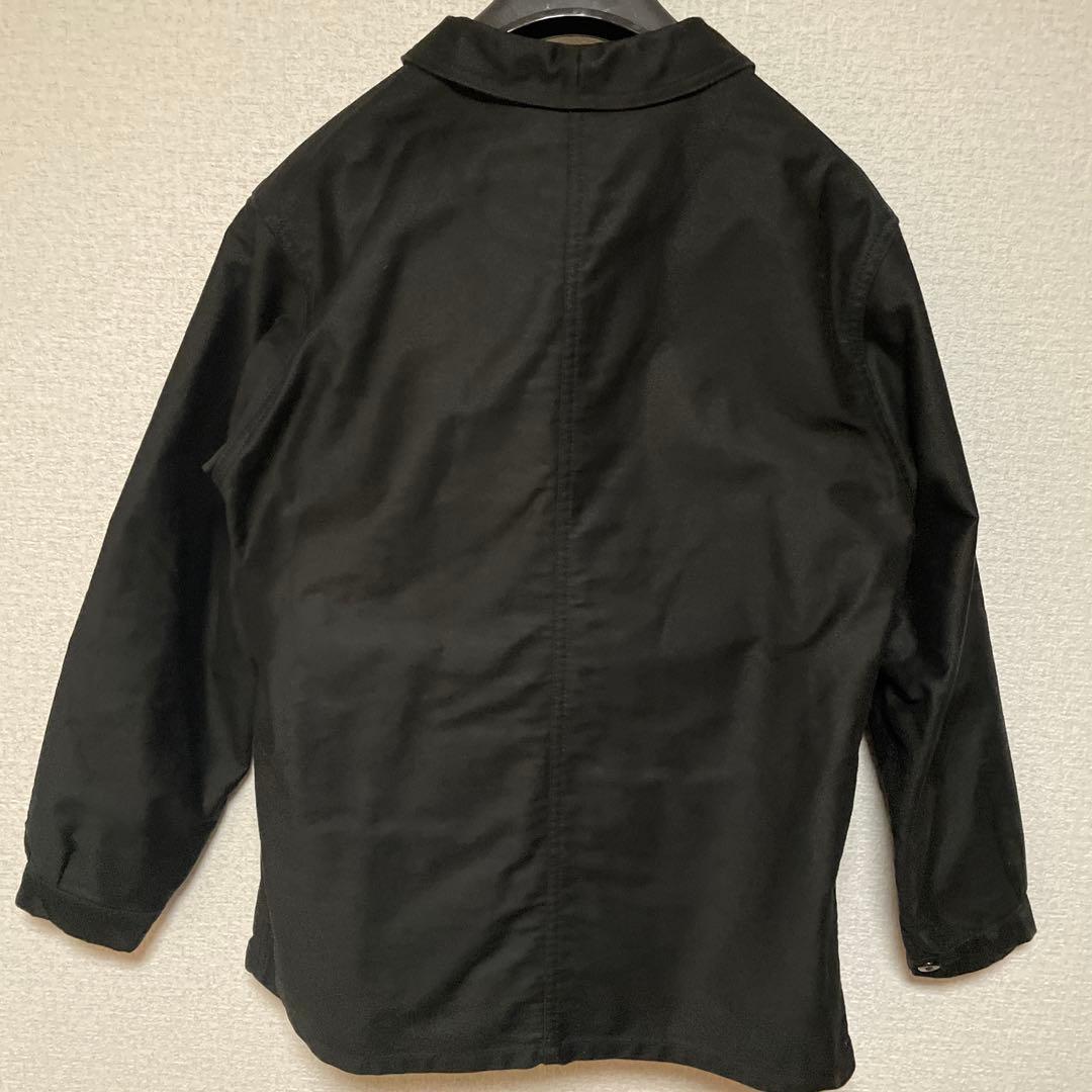 Le Sans Pareil モールスキン　ブラックカバーオール 42