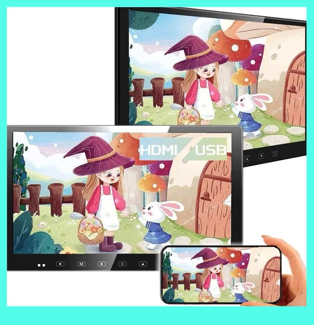 超薄型SAKUKA ヘッドレストモニター HDMI 13.3インチ12/24V