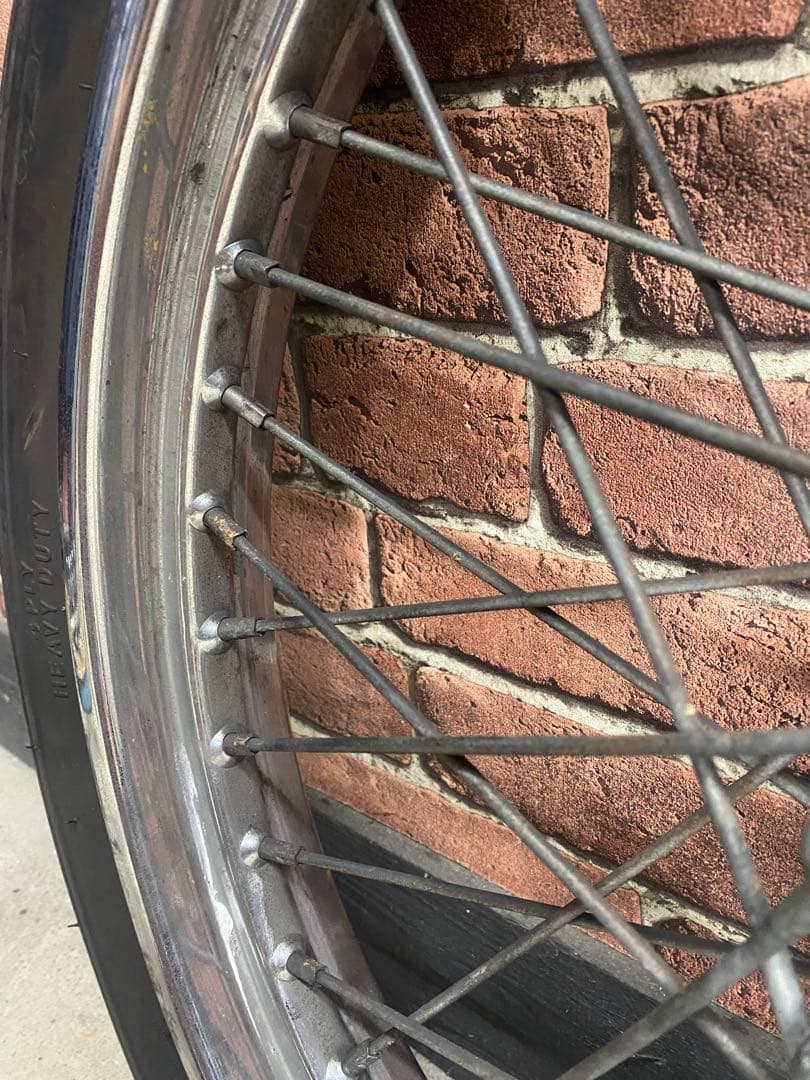 ハーレーダビットソン　エボ　21インチ スチールスポークホイール・タイヤ