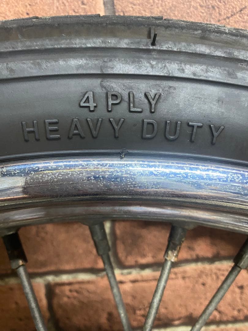 ハーレーダビットソン　エボ　21インチ スチールスポークホイール・タイヤ