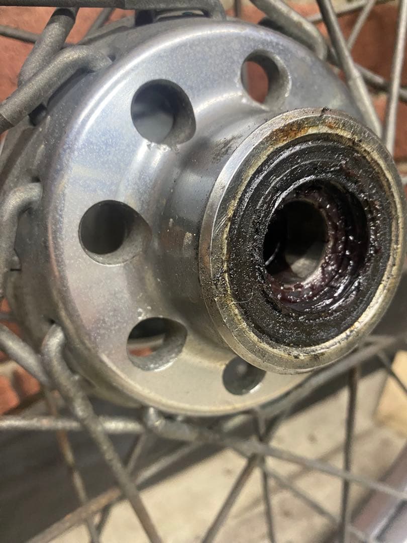 ハーレーダビットソン　エボ　21インチ スチールスポークホイール・タイヤ