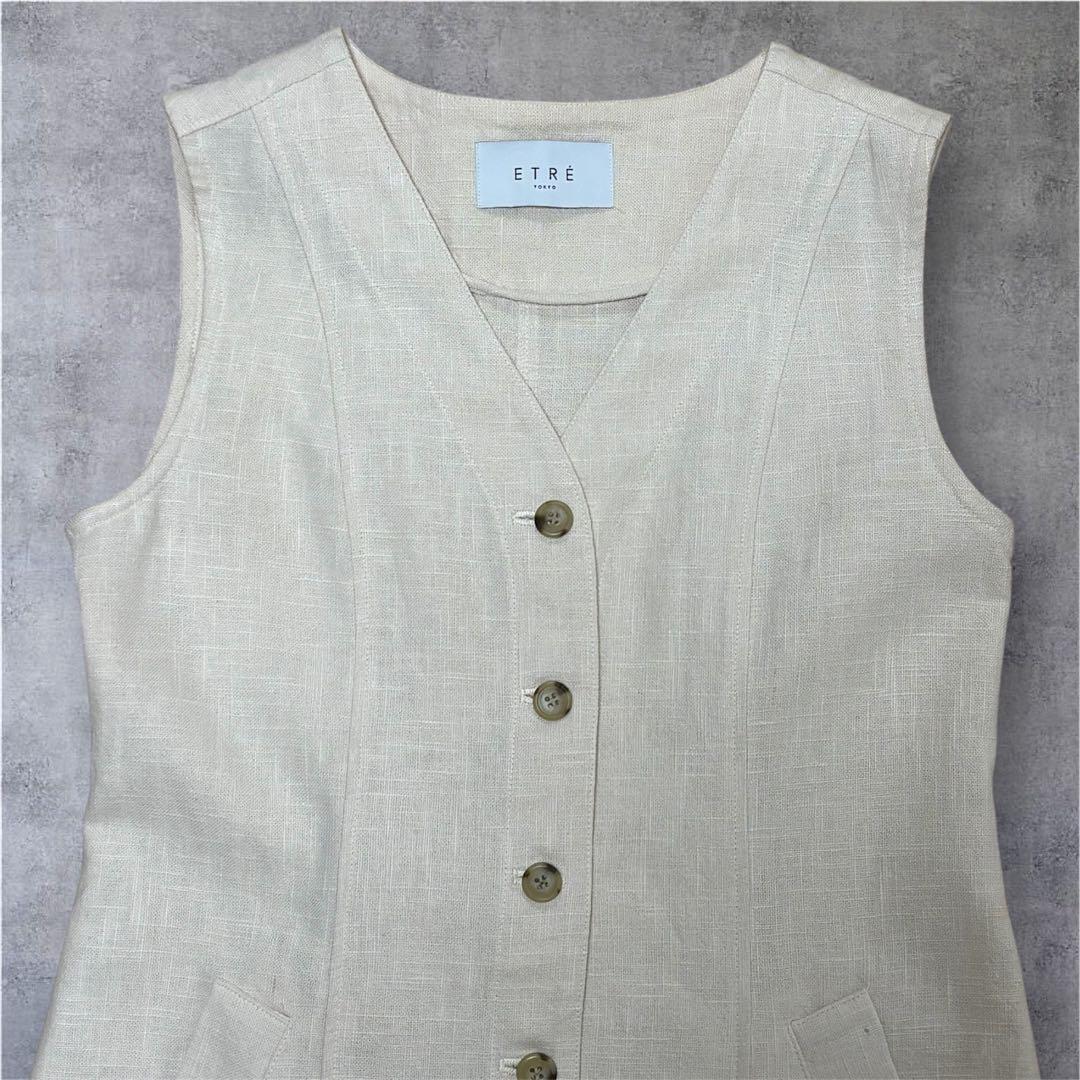 【完売品】ETRE TOKYO エトレ トウキョウ リネンワンピース ロングジレ
