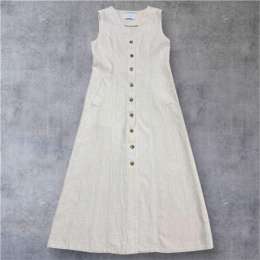 【完売品】ETRE TOKYO エトレ トウキョウ リネンワンピース ロングジレ