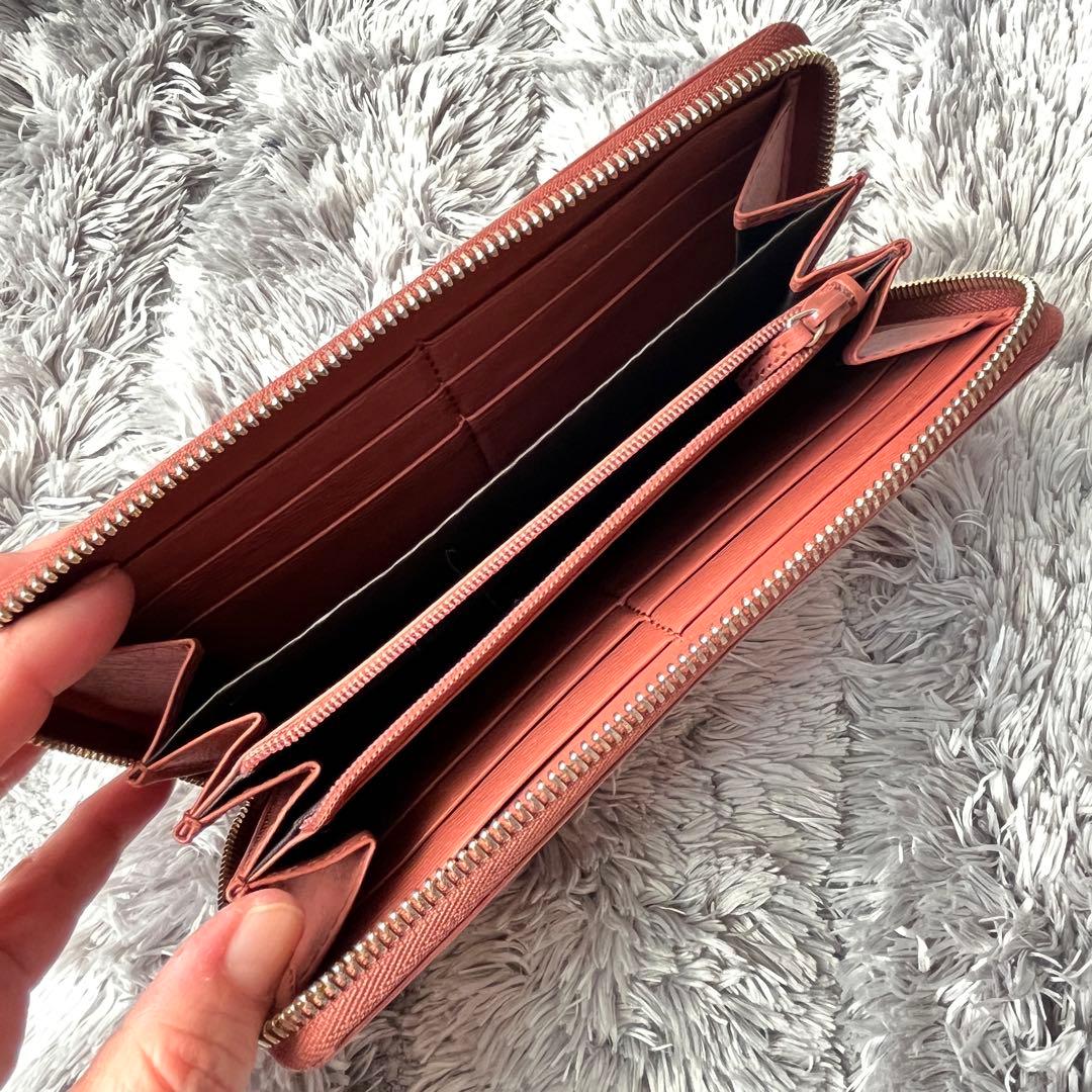 良品✨GUCCI ラウンドファスナー　インターロッキング　レザー　長財布