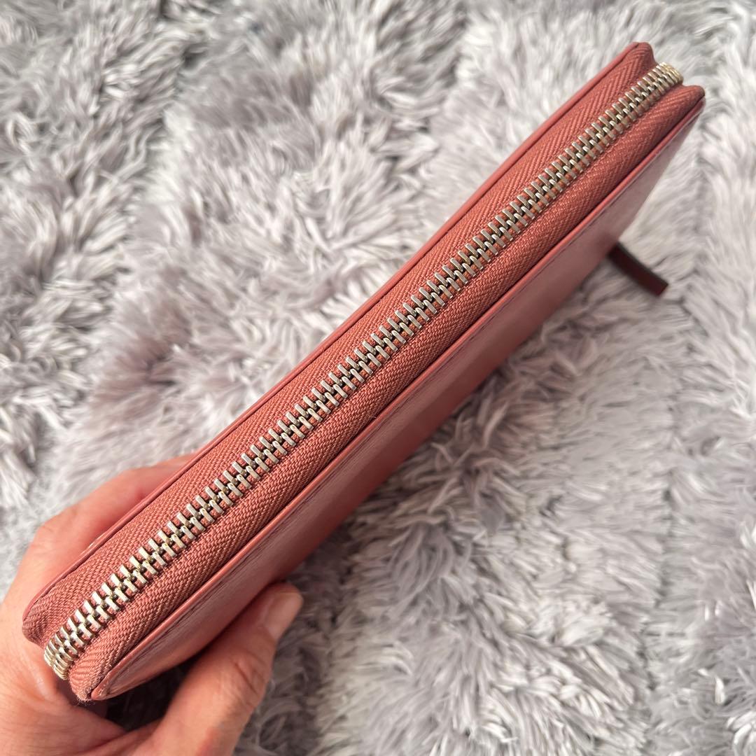 良品✨GUCCI ラウンドファスナー　インターロッキング　レザー　長財布