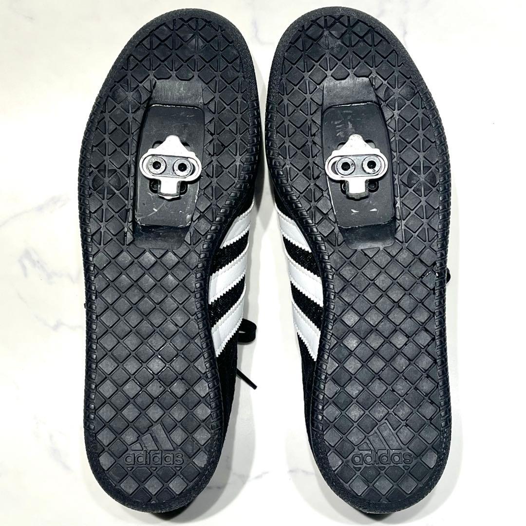 極美品☆アディダス／ベロサンバ サイクリングシューズ 26cm オールブラック