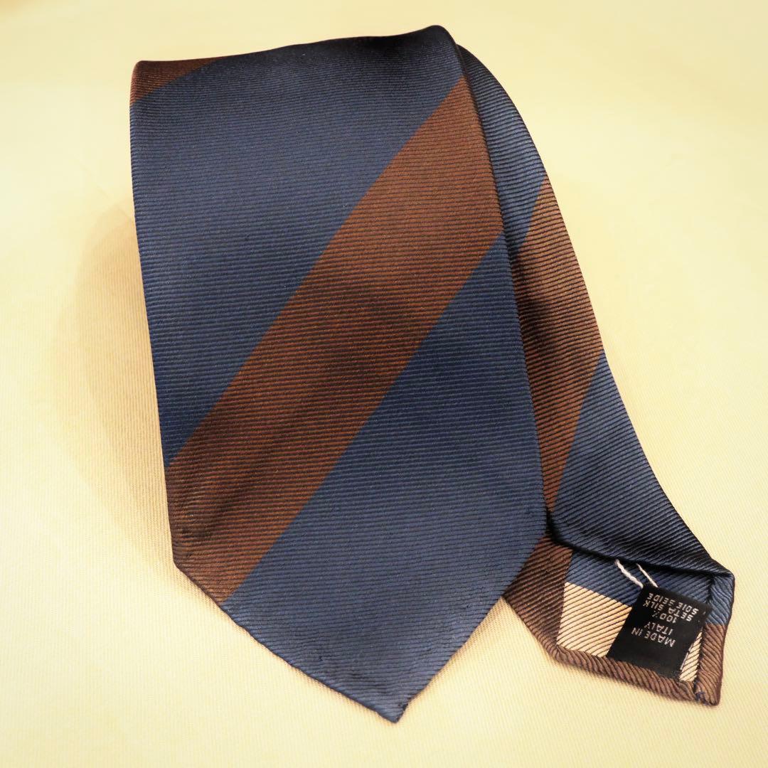 Bryceland's Tie seven fold NAVY✖️BROWN