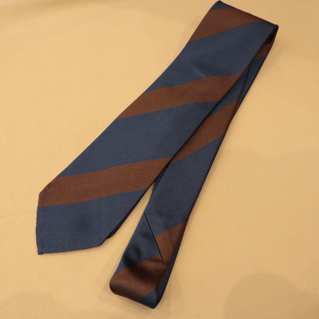 Bryceland's Tie seven fold NAVY✖️BROWN