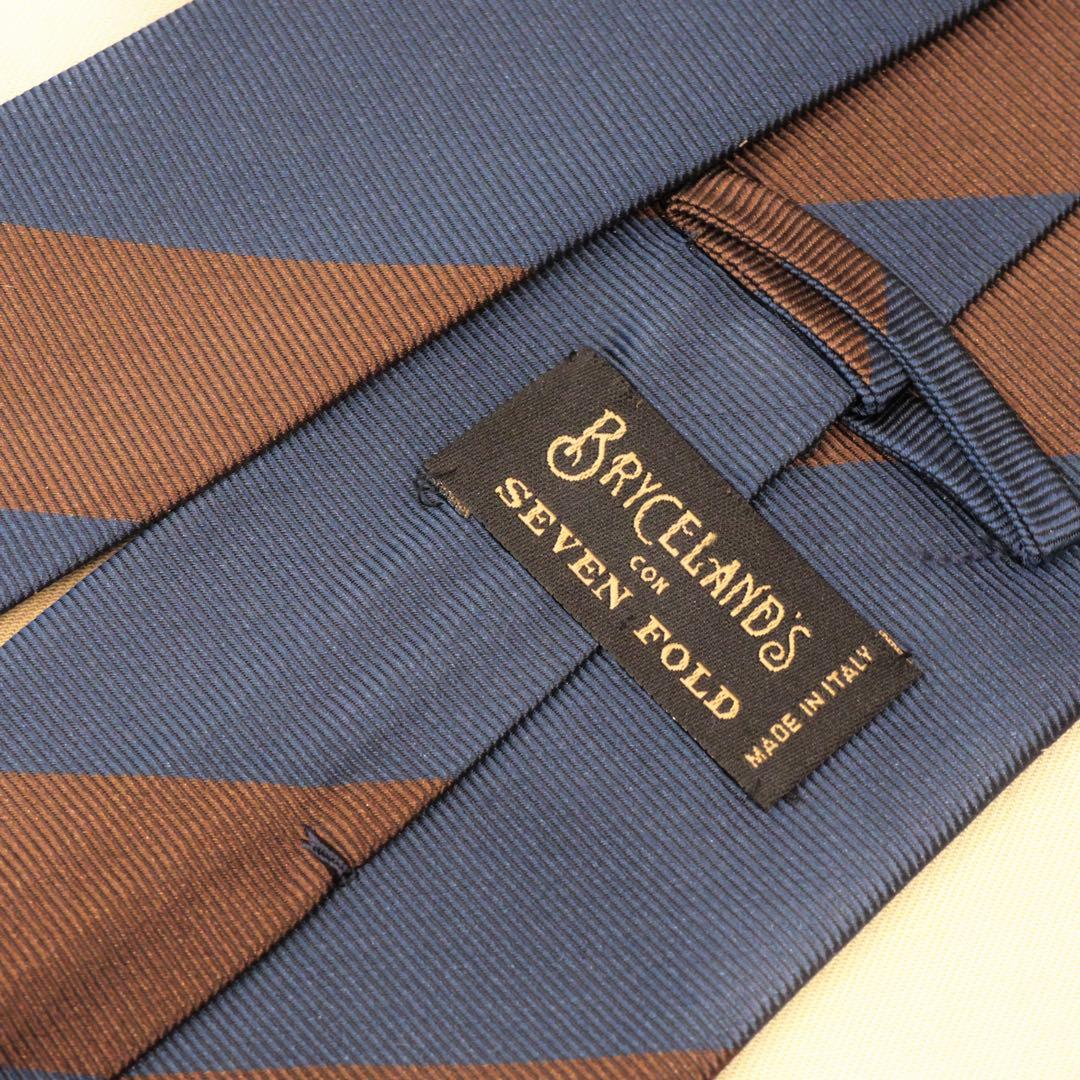 Bryceland's Tie seven fold NAVY✖️BROWN