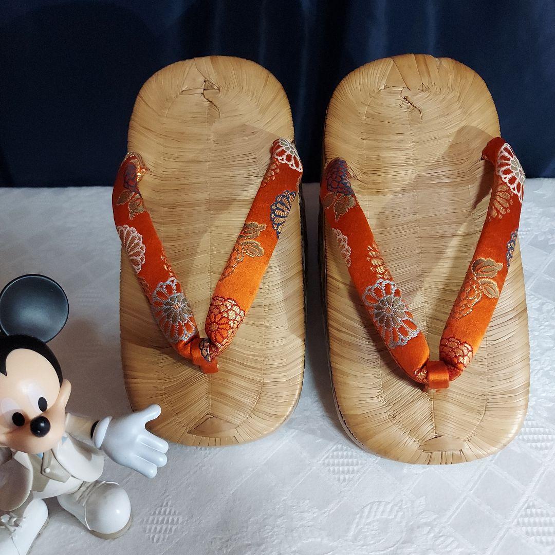 ぽっくり 千羽鶴 19.5cm七五三、お正月、写真撮影