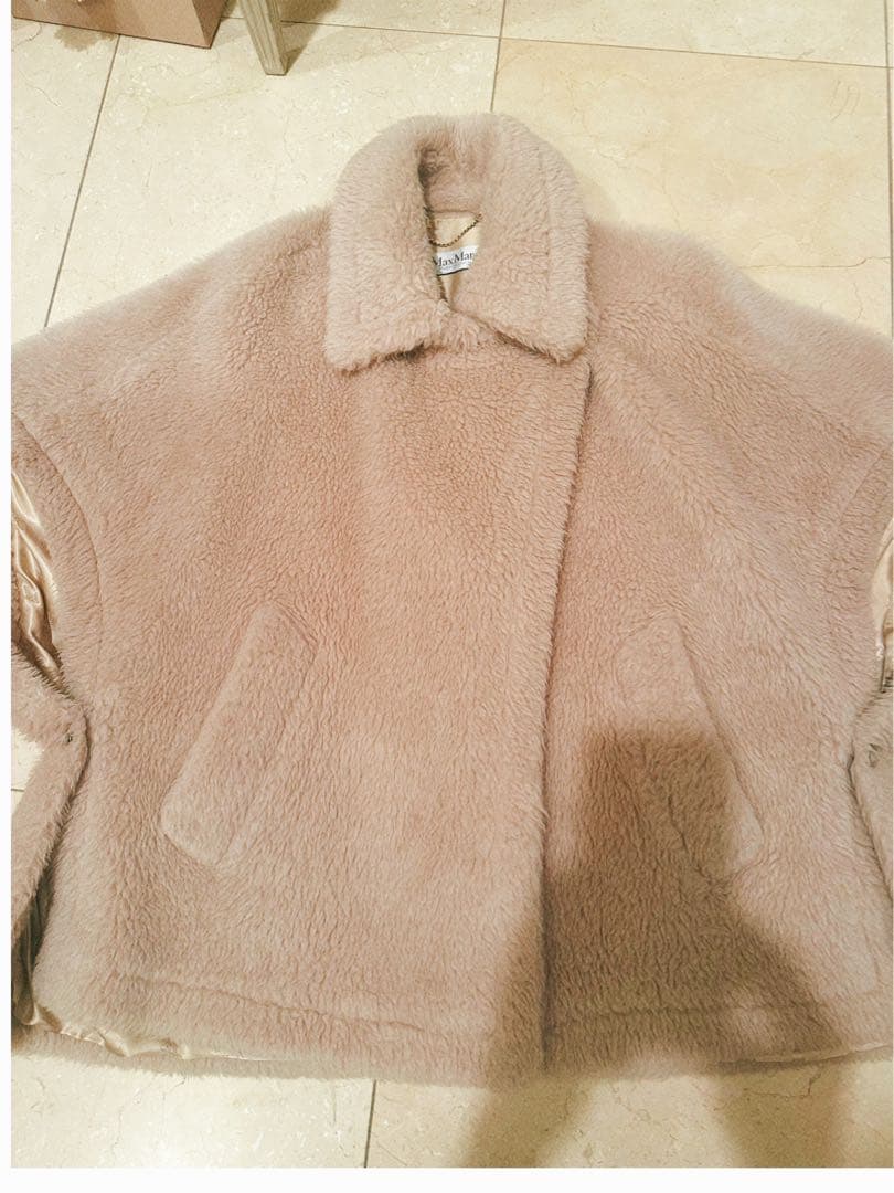 タイムセール＊MaxMara ベージュ ポンチョ・ケープコート