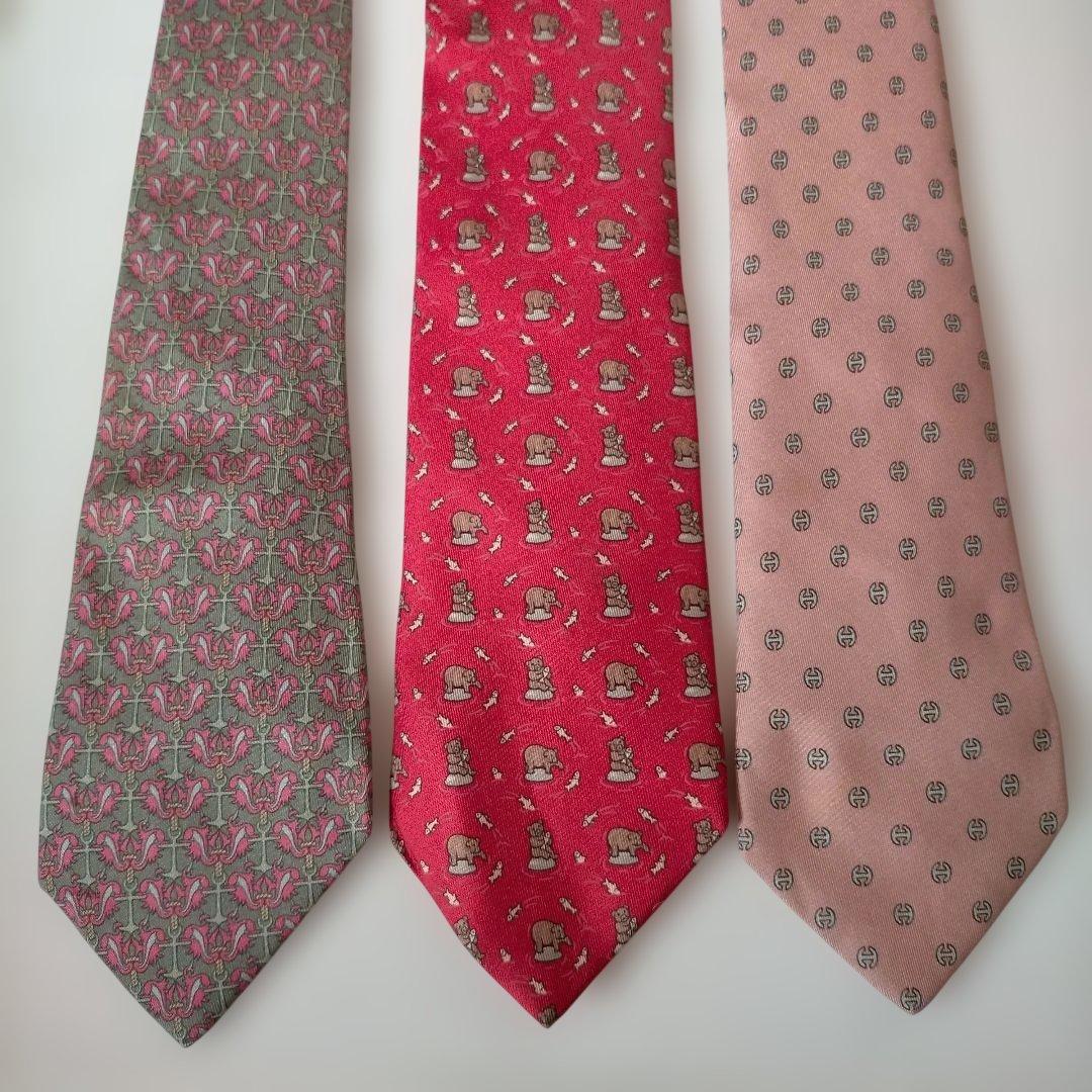 エルメス ネクタイ３本セット ⑦