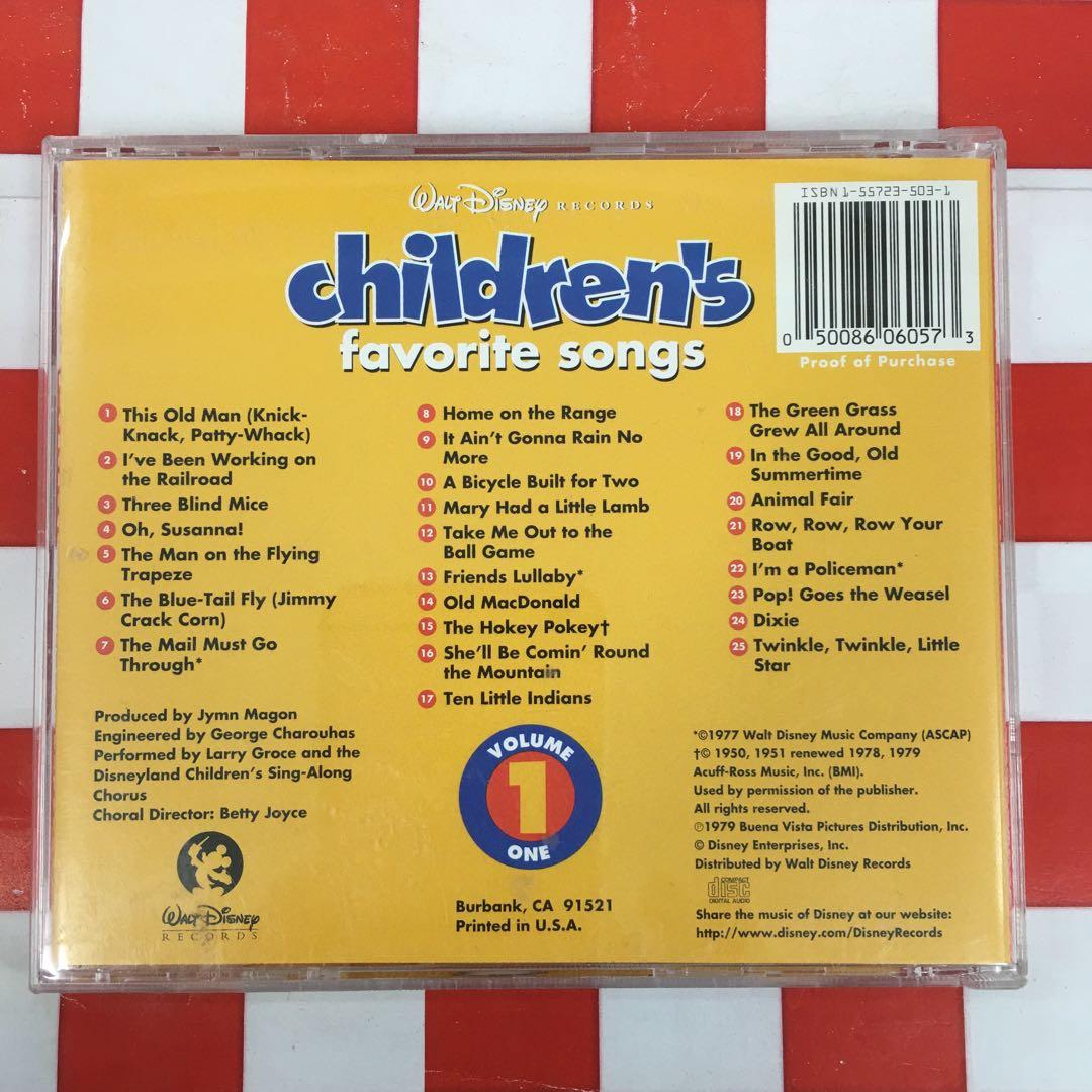 【P6002】WALT DisNEY RECORDS children’s fa