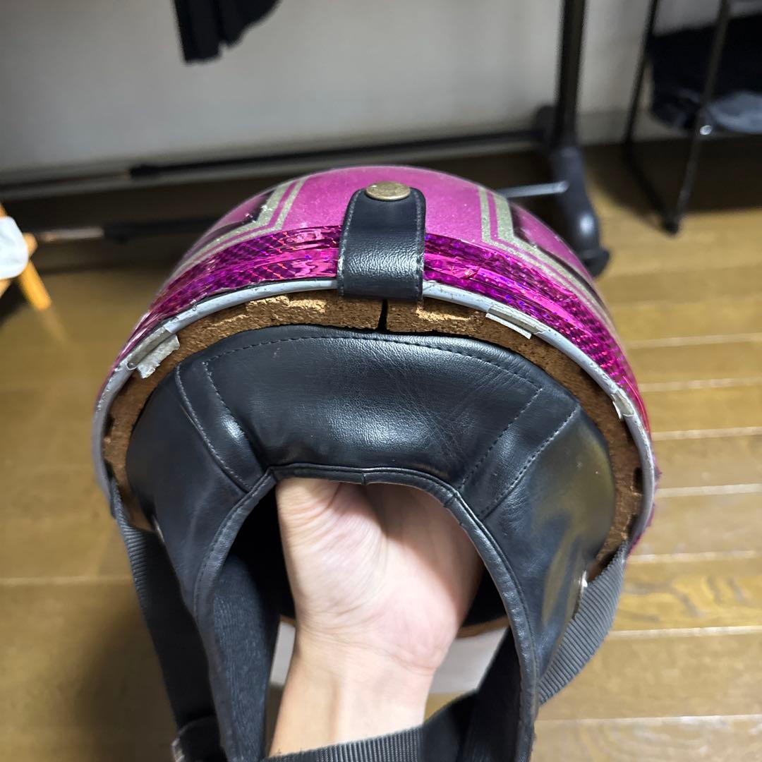 カスタム　コルク半　ピンクラメ塗装　ファイヤーパターン