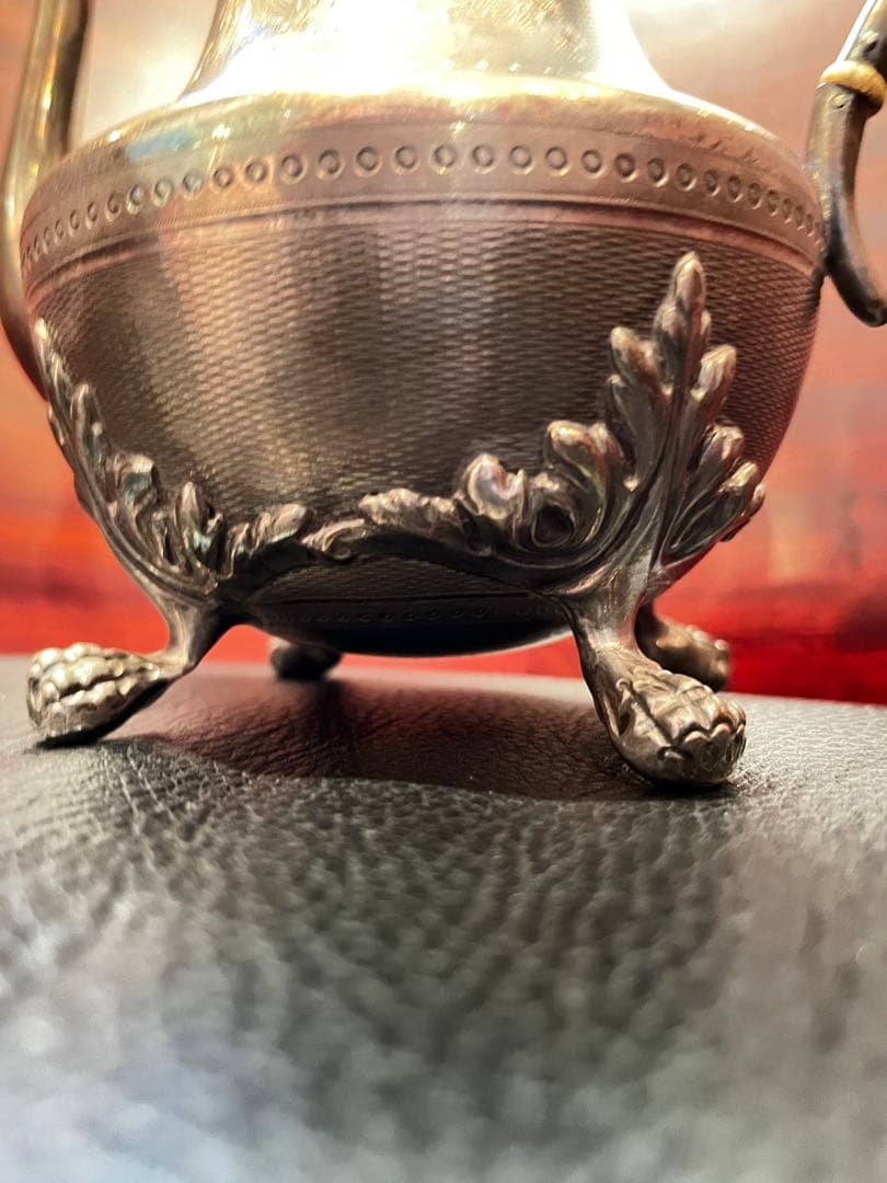 スターリングシルバー純銀製950 ポット　フランス　アンティーク　カトラリー