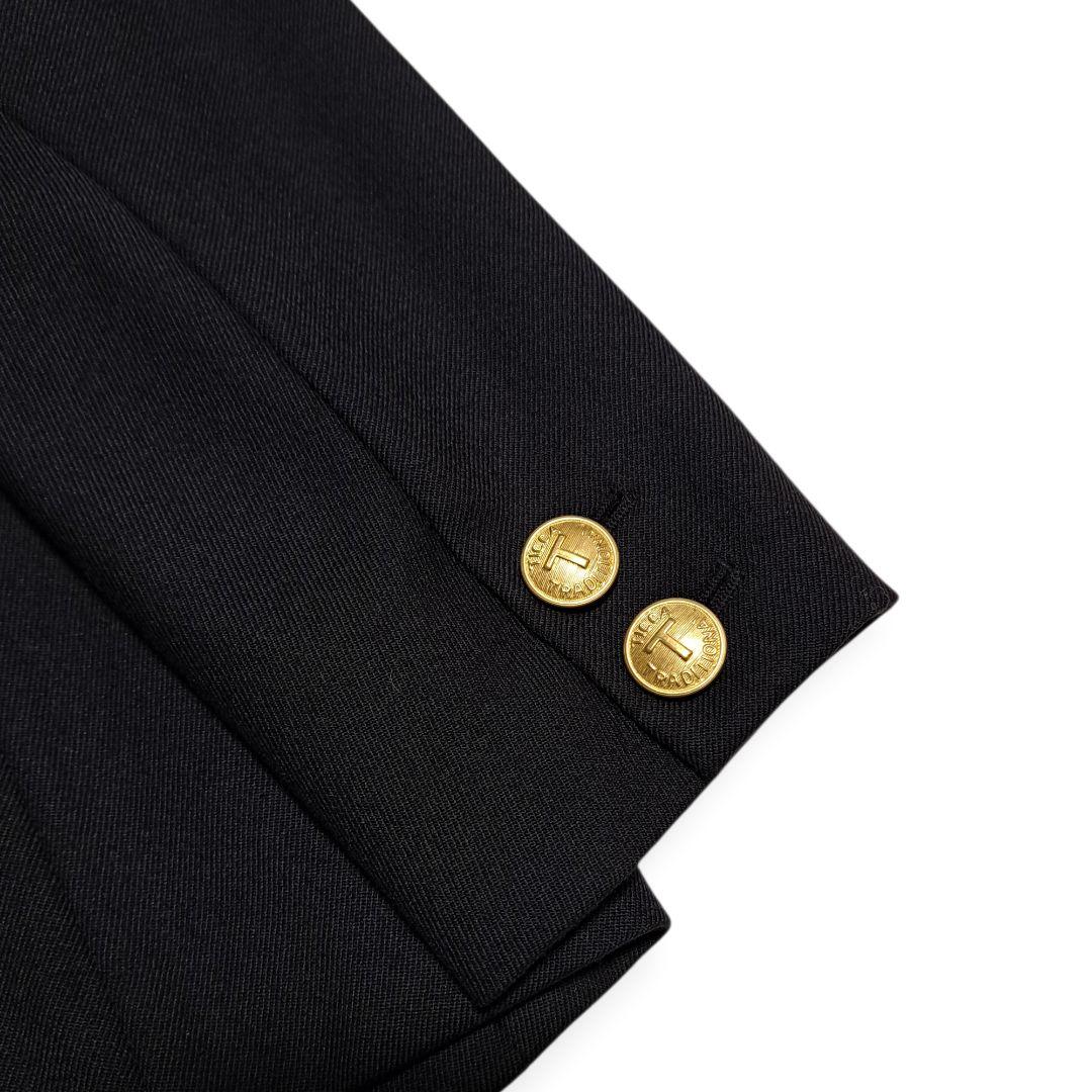 TICCA ダブルジャケット　テーラードジャケット　ウール100％　金ボタン