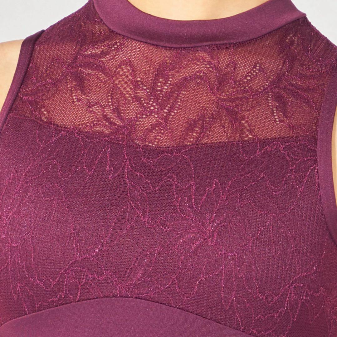 美品⭐︎チャコット ハイネックレオタード プラム150