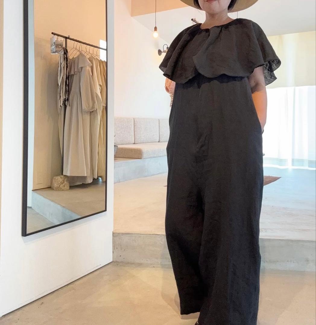 最終値下げ！ito fukuoka フレアカラーオールインワン（ブラック）