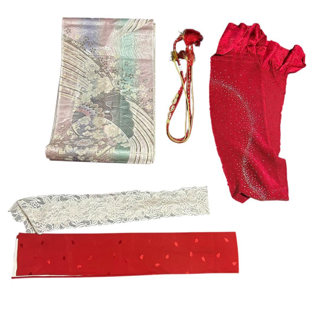 16000→15200にお値下げ　比較的美品　袷　正絹　総絞り　振袖　フルセット