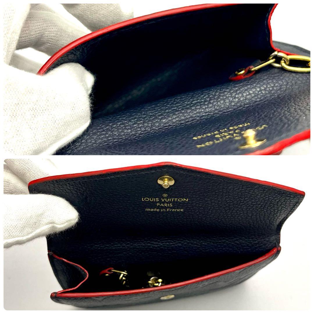 ルイヴィトン ケース アンプラント モノグラム　ポシェットクレ ネイビー