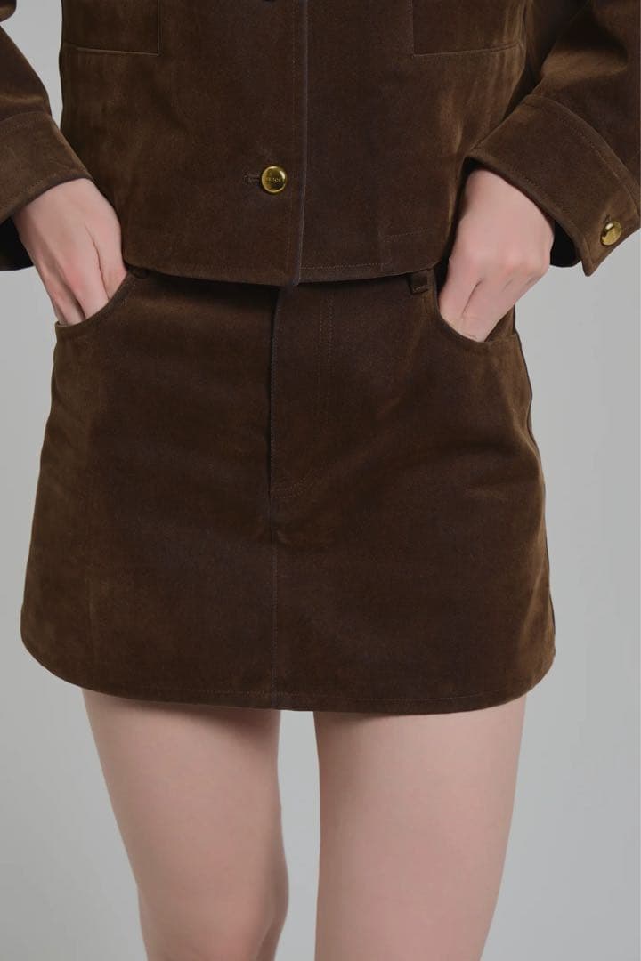 THE TOE Rosenthaler Skirt brown Sサイズ
