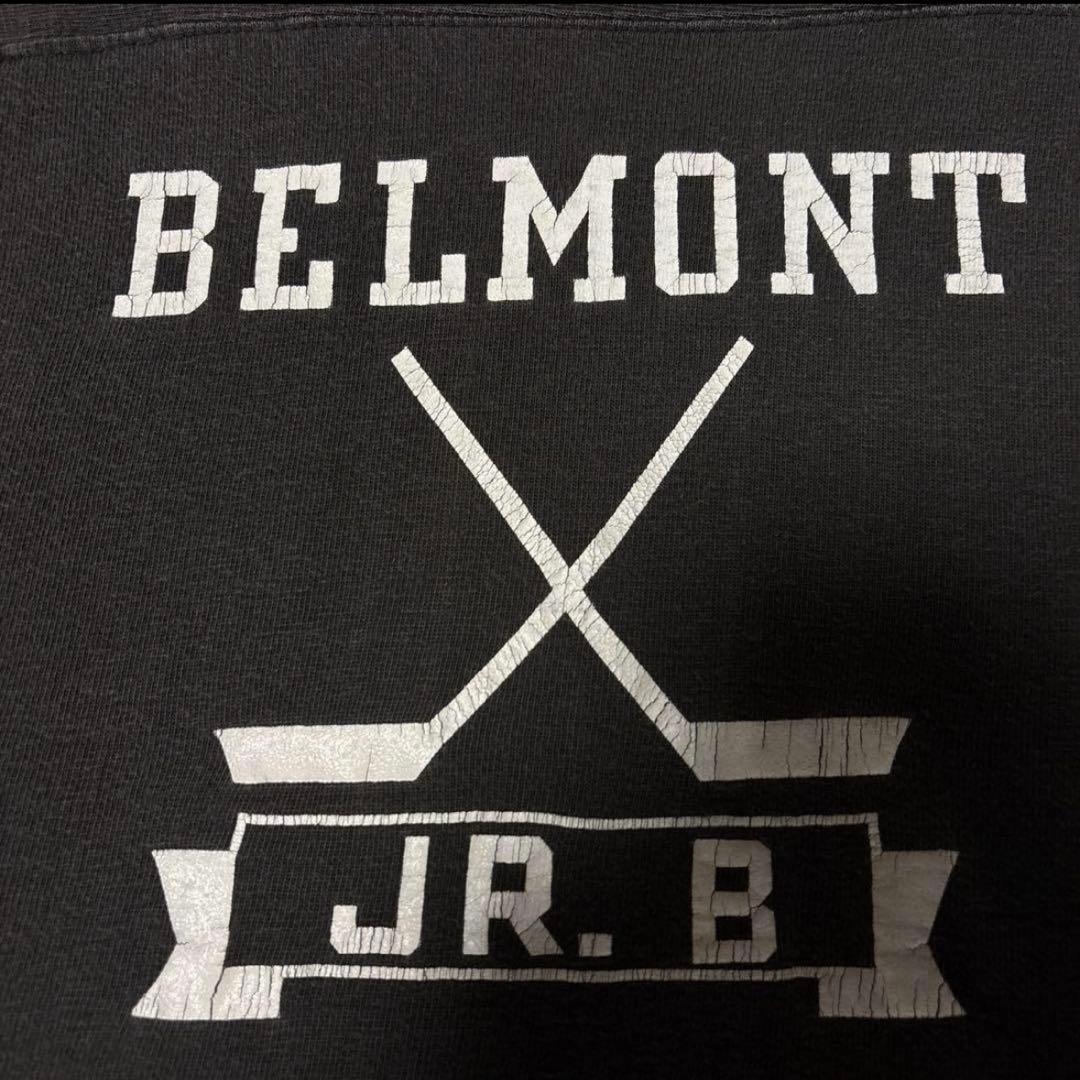 YASUYUKI 　60s〜黒ブラックプロダクツタグ肉厚フットボールシャツ