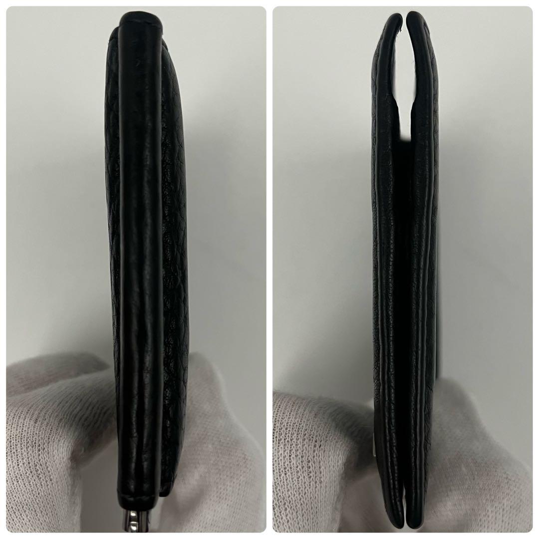 ✨美品✨　PRADA マネークリップ　札入れ　折り財布　二つ折り　ロゴ　銀金具