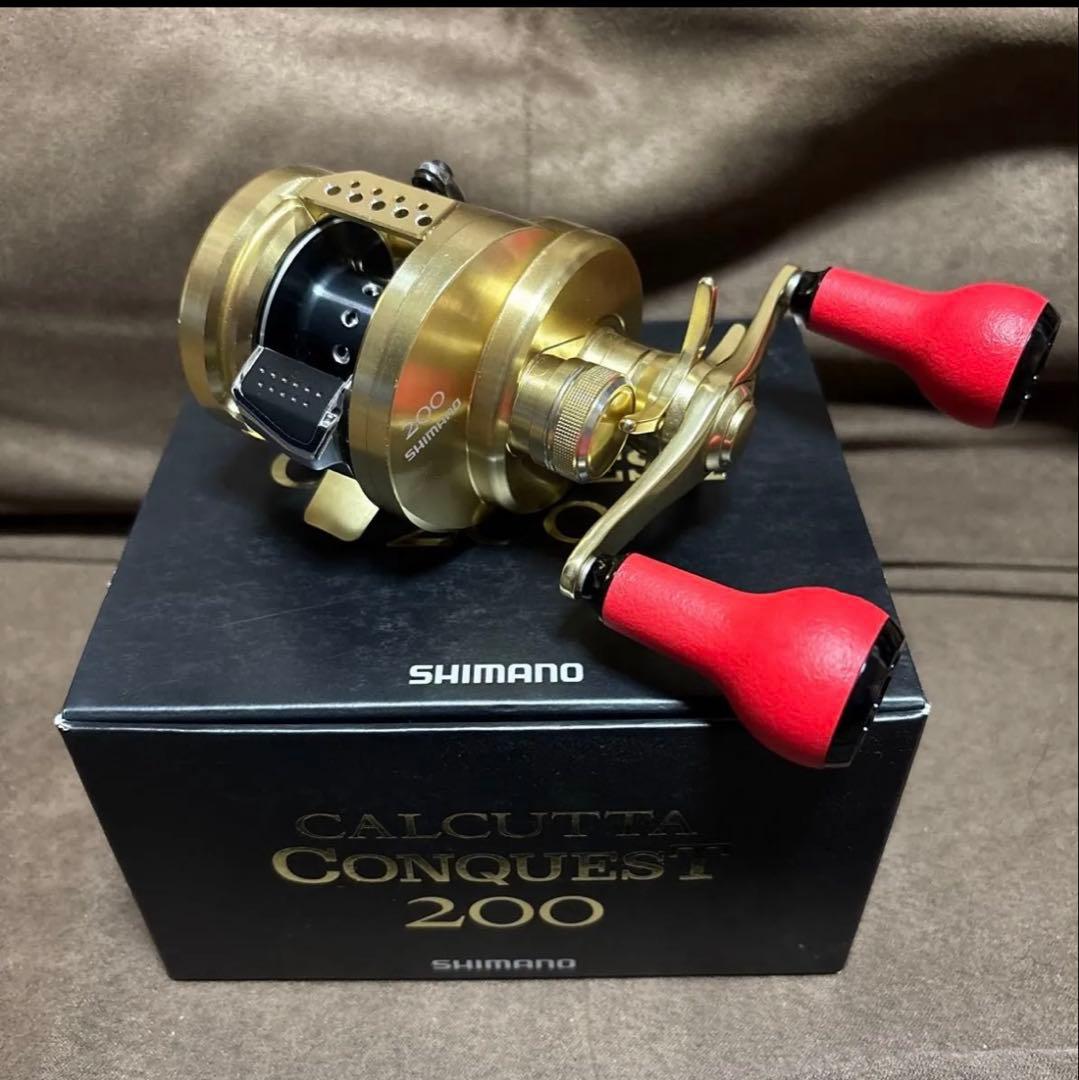 シマノ 14 カルカッタコンクエスト 200 ノーマルギヤ 右ハンドル 美品
