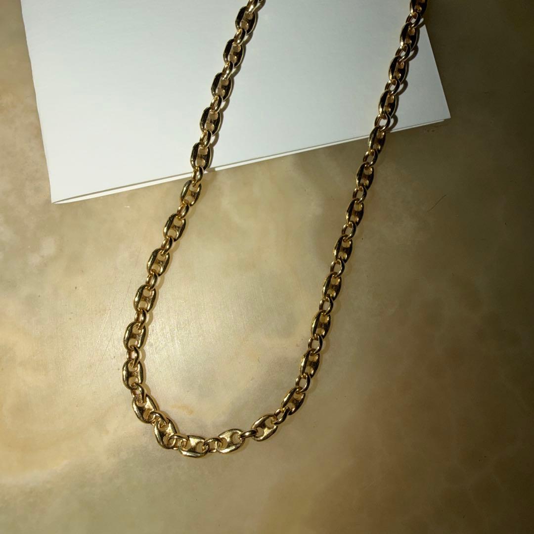 ⭐︎GAGAN ゴールド チェーンネックレスM(45cm) 18KGP