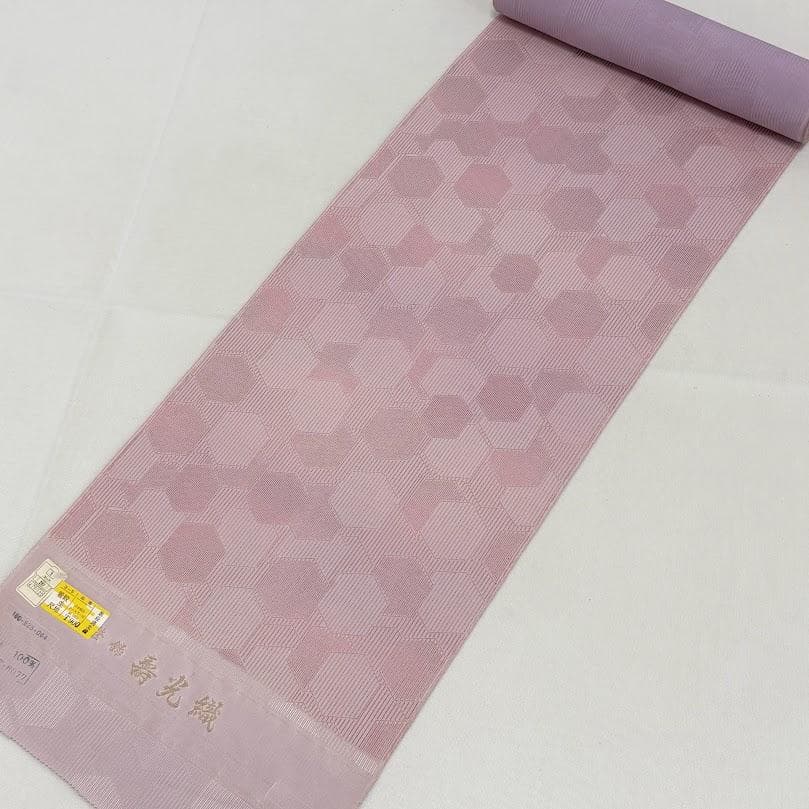 ゆりのはな　着尺反物　寿光織　小紋　着尺　反物　紋ちりめん　亀甲　正絹　B205