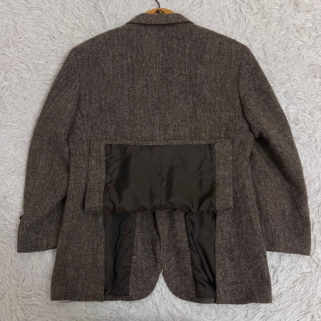 美品✨ケントアンドカーウェン ハリスツイード ジャケット ヘリンボーン 茶系