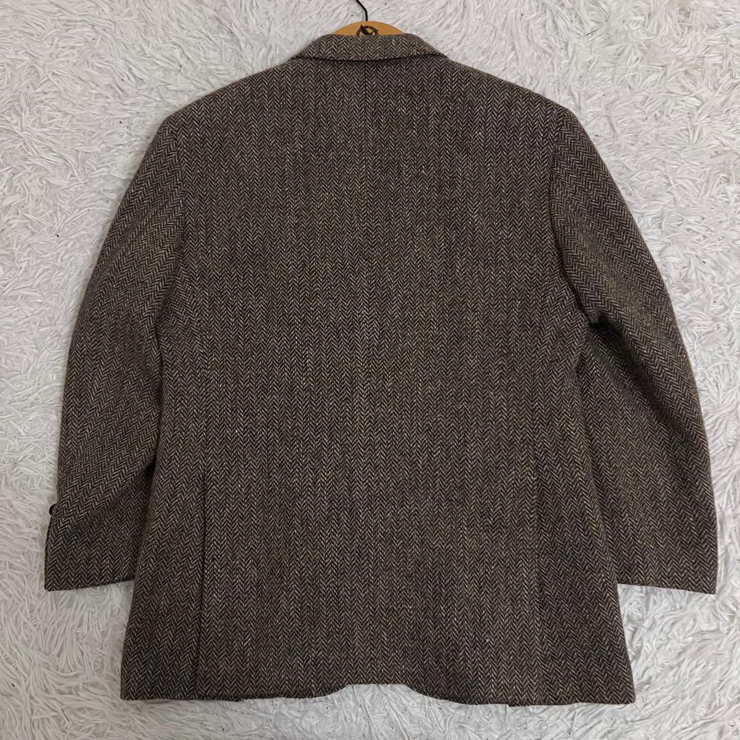 美品✨ケントアンドカーウェン ハリスツイード ジャケット ヘリンボーン 茶系