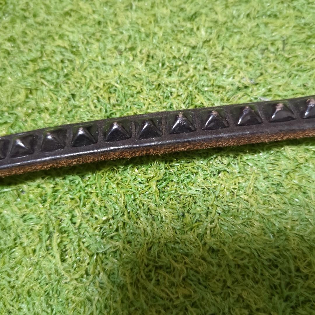 【週末値下】HTC ブラックレザー ウォレットチェーン スタッズ付き