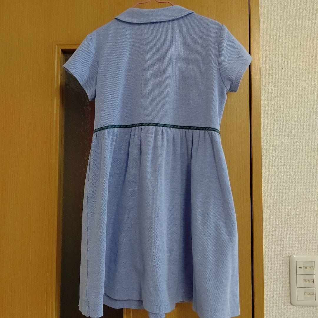 familiar 半袖ワンピース 130 水色