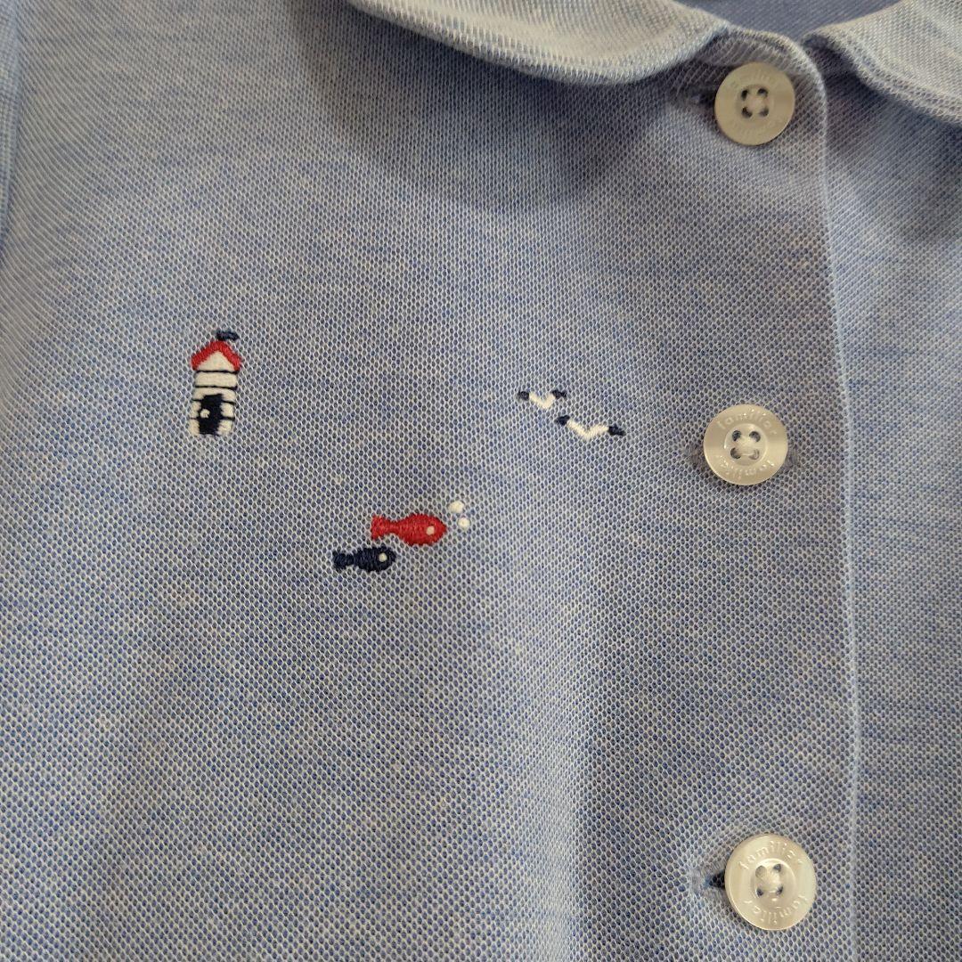 familiar 半袖ワンピース 130 水色