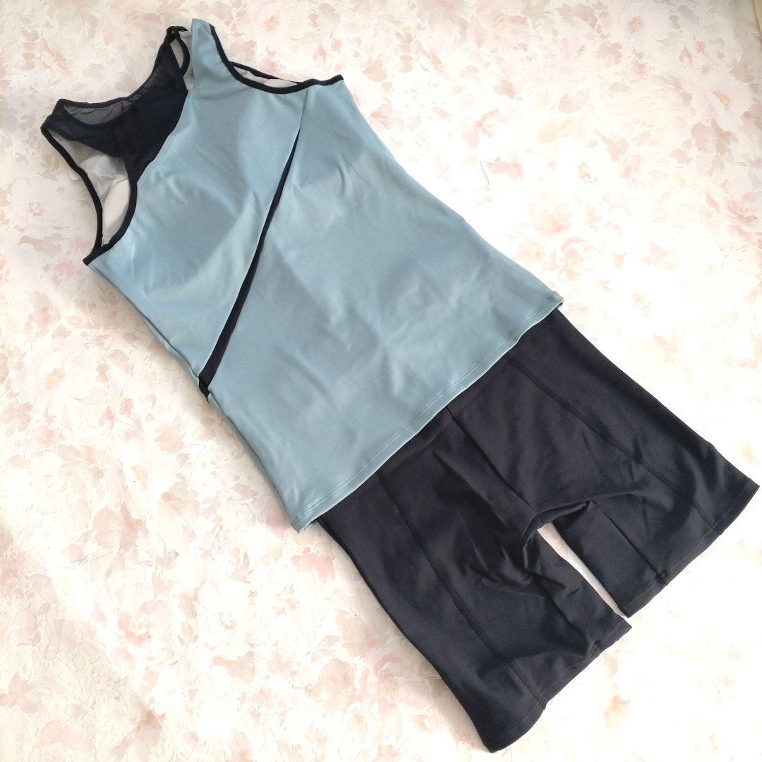 XO 新品 speedo ディアゴナジップ セパレート水着 ストレッチ ボタン付