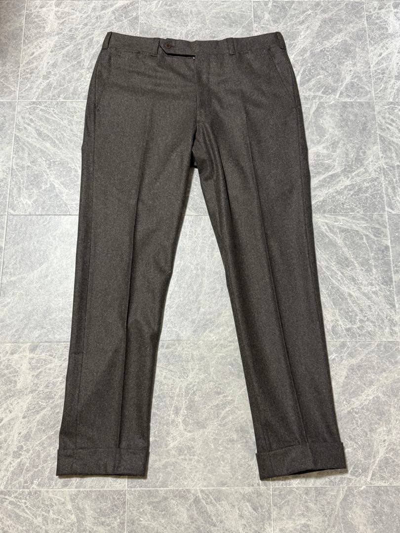 AMBROSI Super100'S アンブロージ ウール パンツ XL