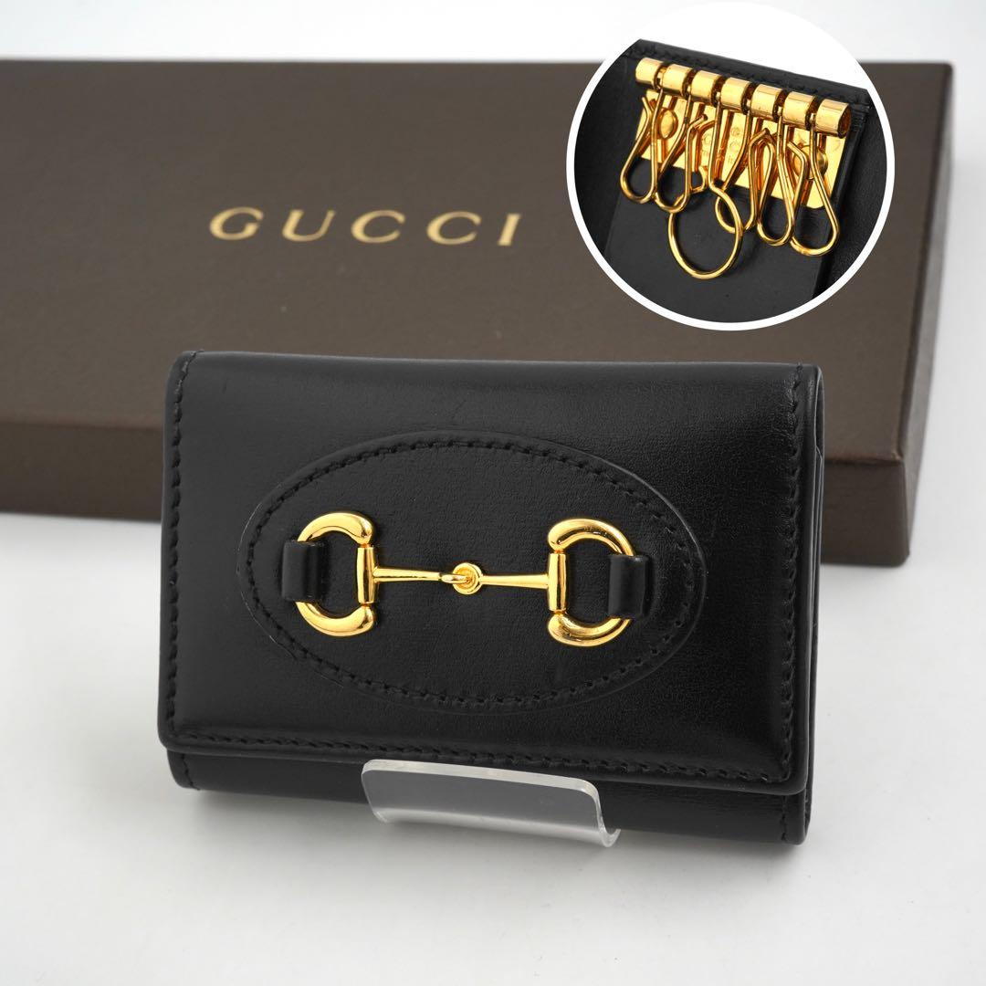 ✨極美品✨　GUCCI キーケース　キーリング　キーホルダー　ホースビット　6連