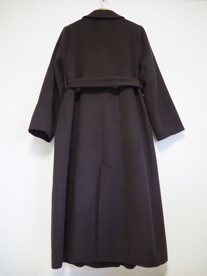 crewreアジャスタブルウールロングコート