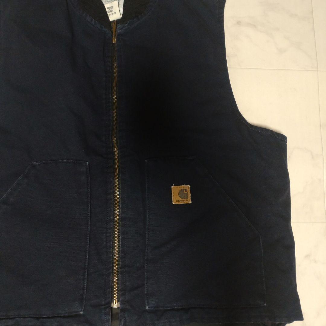 05年 Carhartt ダックベスト MDT ミッドナイト XL