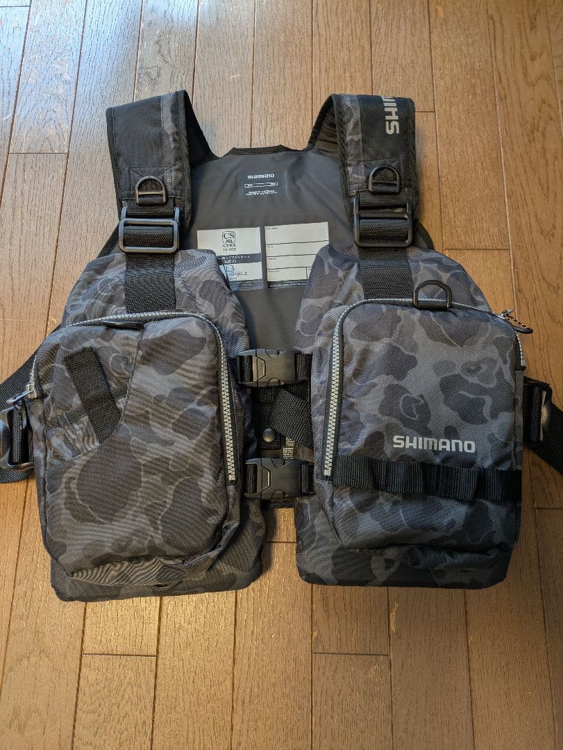 SHIMANO　シマノ カモフラージュ ライフジャケット　未使用に近いです