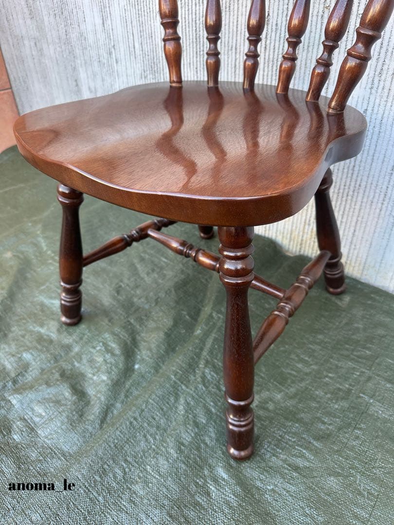 【ダイニングチェア】1飛騨産業　キツツキ　スティックバックチェア　ヴィンテージ◎