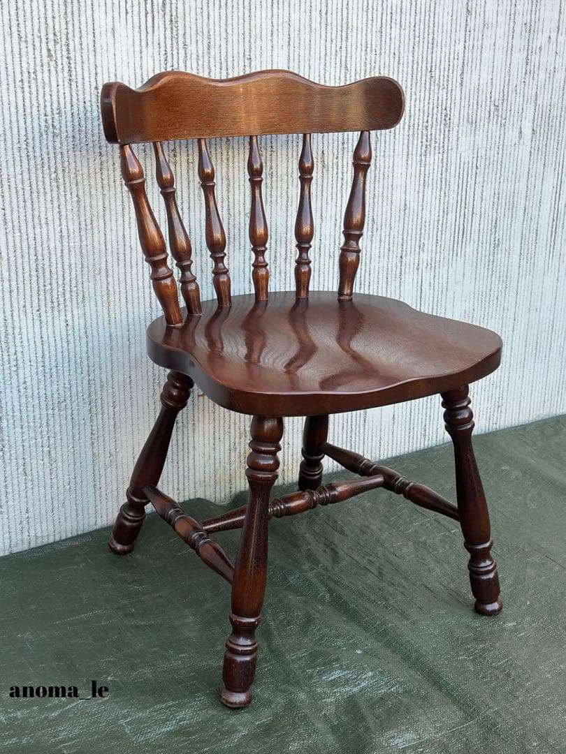 【ダイニングチェア】1飛騨産業　キツツキ　スティックバックチェア　ヴィンテージ◎